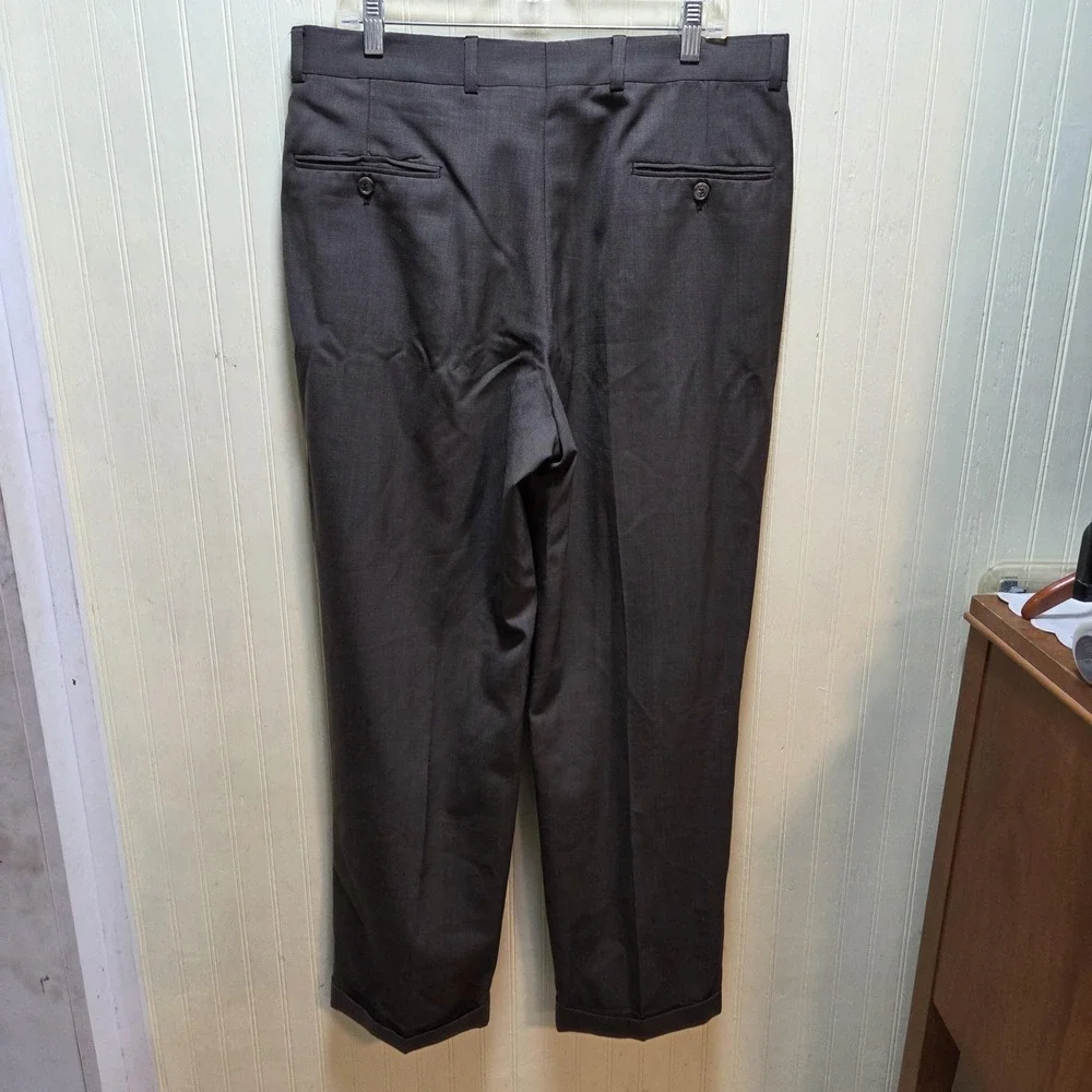 Joseph Abboud Dress Pants Mens 36x30 Gray Pleated Classic Fit Suit Slacks